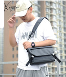 Xajzpa - Fashion Men Shoulder Crossbody Bag Nylon Cloth Messenger Bags For Man 2023 Male Designer