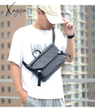 Xajzpa - Fashion Men Shoulder Crossbody Bag Nylon Cloth Messenger Bags For Man 2023 Male Designer