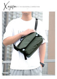 Xajzpa - Fashion Men Shoulder Crossbody Bag Nylon Cloth Messenger Bags For Man 2023 Male Designer