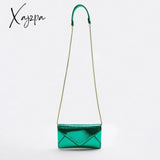 Xajzpa - Fashion Metallic Envelope Crossbody Bags For Women Designer Chains Shoulder Bag Luxury