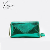 Xajzpa - Fashion Metallic Envelope Crossbody Bags For Women Designer Chains Shoulder Bag Luxury