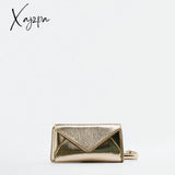 Xajzpa - Fashion Metallic Envelope Crossbody Bags For Women Designer Chains Shoulder Bag Luxury