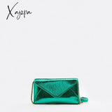 Xajzpa - Fashion Metallic Envelope Crossbody Bags For Women Designer Chains Shoulder Bag Luxury