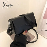 Xajzpa - Fashion New Small Style Facudgel Bags Korean Version Simple Underarm Single Shoulder Black