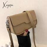 Xajzpa - Fashion New Small Style Facudgel Bags Korean Version Simple Underarm Single Shoulder Khaki