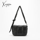 Xajzpa - Fashion Padded Pillow Shoulder Bag For Women Designer Quilted Crossbody Bags Knotted Pu