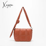 Xajzpa - Fashion Padded Pillow Shoulder Bag For Women Designer Quilted Crossbody Bags Knotted Pu