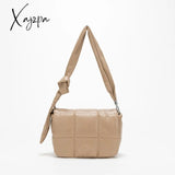 Xajzpa - Fashion Padded Pillow Shoulder Bag For Women Designer Quilted Crossbody Bags Knotted Pu