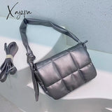 Xajzpa - Fashion Padded Pillow Shoulder Bag For Women Designer Quilted Crossbody Bags Knotted Pu