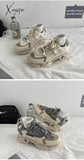 Xajzpa - Fashion Patchwork Woman Vulcanize Shoes Autumn Platform Sneakers Breathable Mesh Ladies