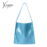 Xajzpa - Fashion Patent Leather Women Shoulder Bags Vintage Female Casual Tote Handbags Large