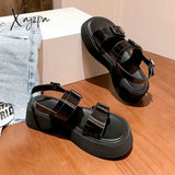 Xajzpa - Fashion Platform Sandals Women Summer Shoes Buckle Slides Casual Women’s Sports Sandale