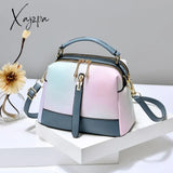 Xajzpa Fashion Pu Leather Scalloped Shoulder Bags For Women Casual Ice Cream Color Simple Female