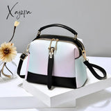 Xajzpa Fashion Pu Leather Scalloped Shoulder Bags For Women Casual Ice Cream Color Simple Female