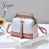 Xajzpa Fashion Pu Leather Scalloped Shoulder Bags For Women Casual Ice Cream Color Simple Female