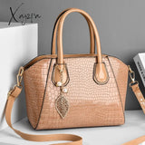 Xajzpa - Fashion Quality Snake Print Women’s Bag New European And American Retro Shell Handbag