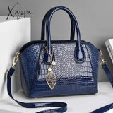 Xajzpa - Fashion Quality Snake Print Women’s Bag New European And American Retro Shell Handbag