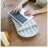 Xajzpa - Fashion Quilted Padded Ipad Bag For Women Puffy Tablet Case Laptop Storage Bags 11 15 Inch