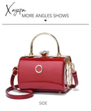 Xajzpa - Fashion Retro Barrel-Shaped Women Shoulder Bag Pu Leather Sequin Female Handbag Plaid