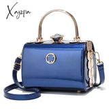 Xajzpa - Fashion Retro Barrel-Shaped Women Shoulder Bag Pu Leather Sequin Female Handbag Plaid