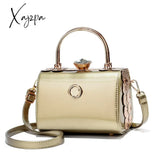 Xajzpa - Fashion Retro Barrel-Shaped Women Shoulder Bag Pu Leather Sequin Female Handbag Plaid