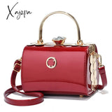 Xajzpa - Fashion Retro Barrel-Shaped Women Shoulder Bag Pu Leather Sequin Female Handbag Plaid