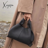 Xajzpa - Fashion Ruched Hobos Women Handbag Designer Bag Luxury Soft Pu Leather Shoulder Crossbody