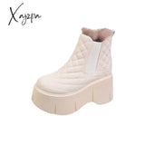 Xajzpa - Fashion Shoes Women’s Winter Thick Soled Snow Boots Plush Casual Sports Warm And Cold