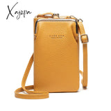 Xajzpa - Fashion Small Crossbody Bags Women Mini Pu Leather Shoulder Messenger Bag For Girls Yellow