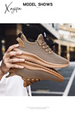 Xajzpa - Fashion Sneakers Lightweight Men Casual Shoes Breathable Male Footwear Lace Up Walking