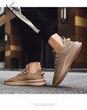 Xajzpa - Fashion Sneakers Lightweight Men Casual Shoes Breathable Male Footwear Lace Up Walking