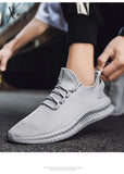 Xajzpa - Fashion Sneakers Lightweight Men Casual Shoes Breathable Male Footwear Lace Up Walking