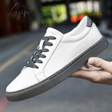 Xajzpa - Fashion Sneakers Men Shoes Genuine Leather Casual Big Size 48 49 Cow Leather New