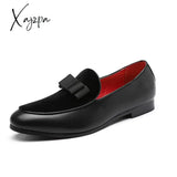 Xajzpa - Fashion Solid Color Loafers Men Shoes Business Casual Party Daily Classic Slip-On Mask Pu