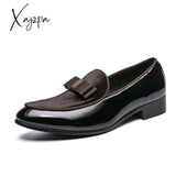 Xajzpa - Fashion Solid Color Loafers Men Shoes Business Casual Party Daily Classic Slip-On Mask Pu
