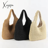 Xajzpa - Fashion Straw Women Shoulder Bags Paper Woven Female Handbags Large Capacity Summer Beach