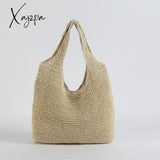 Xajzpa - Fashion Straw Women Shoulder Bags Paper Woven Female Handbags Large Capacity Summer Beach