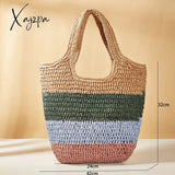 Xajzpa - Fashion Straw Women Shoulder Bags Paper Woven Female Handbags Large Capacity Summer Beach