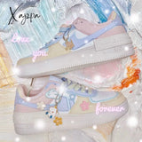 Xajzpa - Fashion Trends Sweet Lolita Shoes Women Platform Sneakers Sports Kawaii Flat Causal