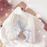 Xajzpa - Fashion Trends Sweet Lolita Shoes Women Platform Sneakers Sports Kawaii Flat Causal