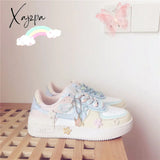 Xajzpa - Fashion Trends Sweet Lolita Shoes Women Platform Sneakers Sports Kawaii Flat Causal