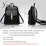 Xajzpa Fashion Versatile Zipper Bag Women Large Capacity Cute Girls Single Shoulder Strap Or Double