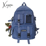 Xajzpa - Fashion Waterproof Nylon Women Backpack For Girls Travel High Capacity Student Bookbag Men