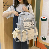 Xajzpa - Fashion Waterproof Women Backpack Teenager Girl Kawaii Bookbag Laptop Rucksack Cute