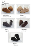 Xajzpa - Fashion Winter Ankle Rubber Boots For Women Australian Genuine Cowhide Leather Classic