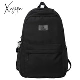 Xajzpa - Fashion Women Backpack Female Waterproof Nylon Schoolbag Student Book Bag Solid Color