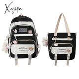 Xajzpa - Fashion Women Backpack Multilayer Large Capacity School Bag For Girls Cute Pendant