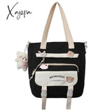 Xajzpa - Fashion Women Backpack Multilayer Large Capacity School Bag For Girls Cute Pendant