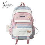 Xajzpa - Fashion Women Backpack Multilayer Large Capacity School Bag For Girls Cute Pendant