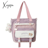 Xajzpa - Fashion Women Backpack Multilayer Large Capacity School Bag For Girls Cute Pendant